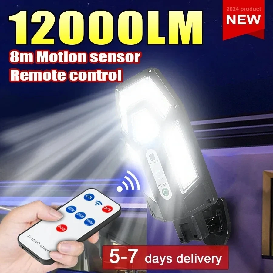 Smart Garden Solar - Mocna lampa solarna ścienna 12000LM z