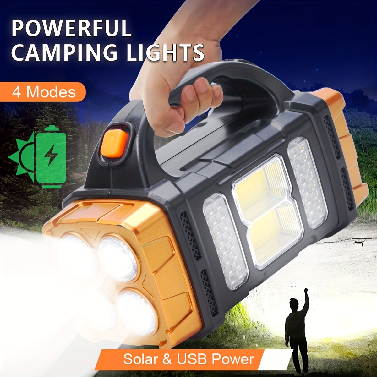 Smart Garden Solar - Nowa, ulepszona, ładowalna, mocna latarka LED