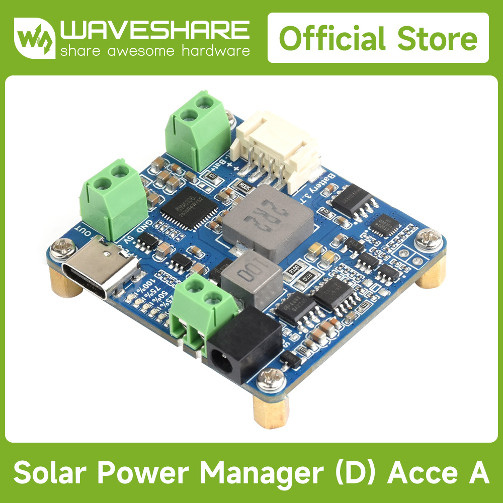 Smart Garden Arduino - Moduł zarządzania energią słoneczną Waveshare (D),