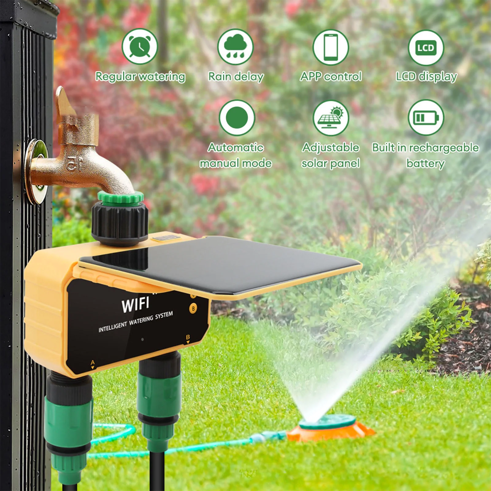 Smart Garden Solar - Solarny inteligentny timer do nawadniania WiFi