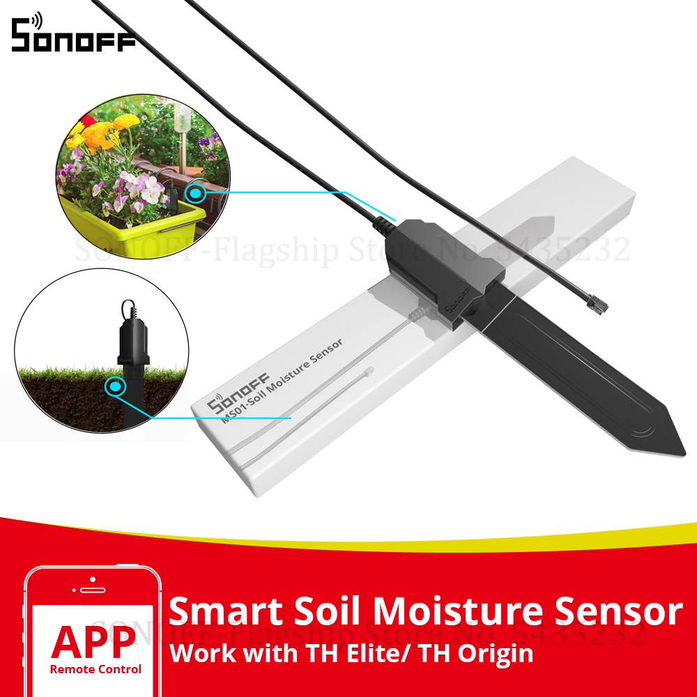 Smart Garden Test - SONOFF MS01 czujnik wilgotności gleby inteligentny