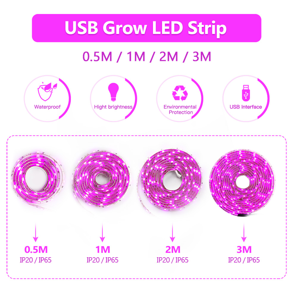 USB Full Spectrum LED Grow Lig – Led Plant Light Strip recenzja i cena