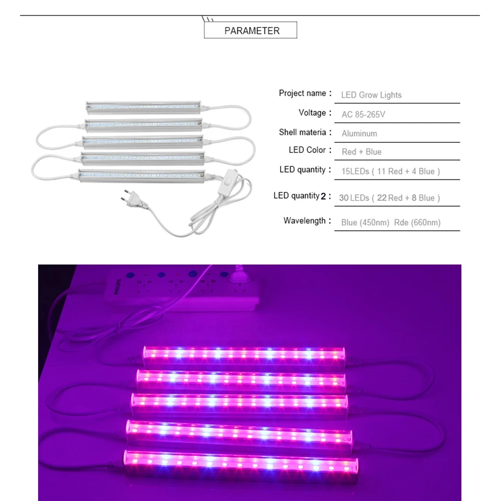 12-calowe listwy LED do uprawy – Led Plant Light Strip recenzja i cena