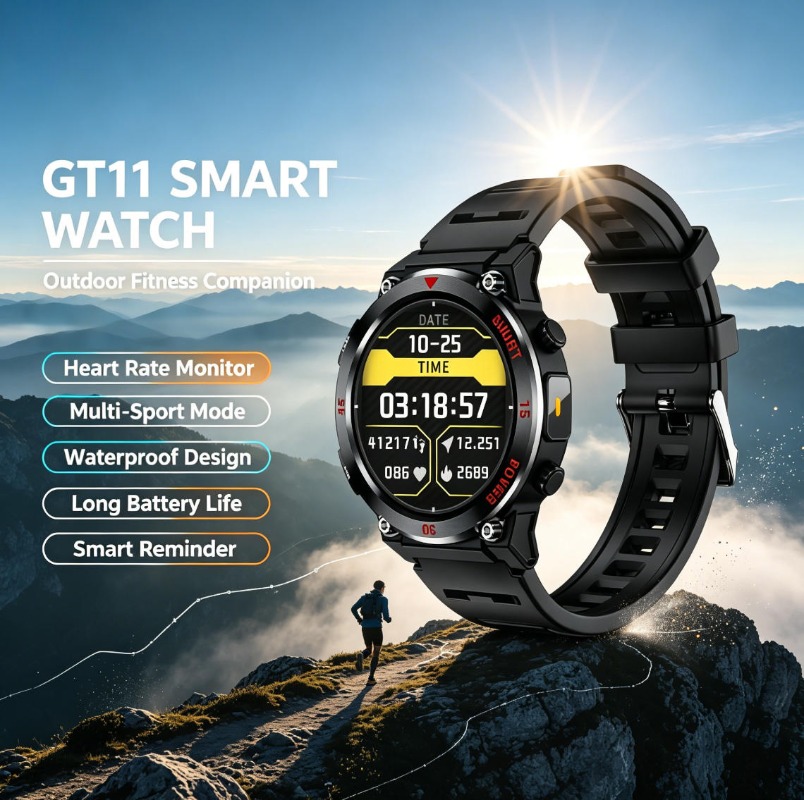Nowy Smartwatch GT11 z funkcją – Smart Garden Arduino recenzja i cena